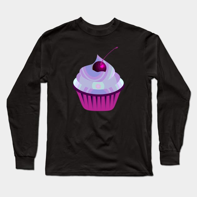 Cupcake Long Sleeve T-Shirt by SandraKC